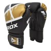RDX Sports Ego F7 Black/Gold Breathable Boxing Gloves