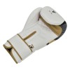 RDX Sports Ego F7 White/Gold Boxing Gloves with Wrist Support