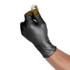 Grippaz Black Semi-Disposable Nitrile Fishscale Gloves (Pack of 50)