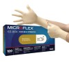 Ansell Microflex 63-864 Disposable Powder-Free Natural Latex Gloves