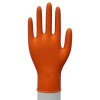 Orange Gripper Disposable Nitrile Gloves