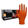 Orange Gripper Disposable Nitrile Gloves