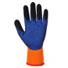 Portwest Thermal Latex Orange and Blue Gloves A185O4