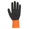 Portwest Orange and Black Hi-Vis Grip Gloves A340OR