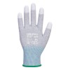 Portwest A698 MR13 ESD PU Fingertip Anti-static Gloves (Grey/White)