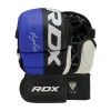RDX Sports T6 7oz Open-Palm MMA Sparring Gloves (Blue)