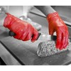 Shield2 GD17 Red Powder-Free Vinyl Disposable Gloves