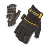 Dirty Rigger Comfort-Fit Breathable Knuckle-Padded Fingerless Rigger Gloves