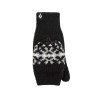 Heat Holders Heather Black Nordic Women's Convertible Mittens