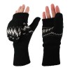 Heat Holders Heather Black Nordic Women's Convertible Mittens