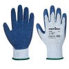 Portwest A100 Latex-Coated Lightweight Grip Gloves (Grey/Blue)