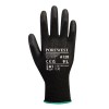 Portwest A128 Palm Coated Latex-Free Work Gloves (Black)