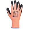 Portwest A646 Vis-Tex Winter HR Cut Nitrile Gloves (Orange/Black)