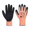 Portwest A646 Vis-Tex Winter HR Cut Nitrile Gloves (Orange/Black)