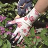 Towa TOW367 Rose-Patterned Latex-Coated Women's Gardening Gloves