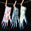 Towa TOW367 Rose-Patterned Latex-Coated Women's Gardening Gloves