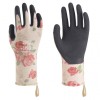 Towa TOW506 Rose-Patterned Nitrile-Coated Women's Gardening Gloves