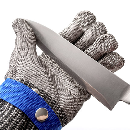 Cut Resistant Chainmail Gloves