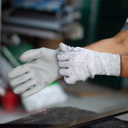 Kevlar Glass Handling Gloves