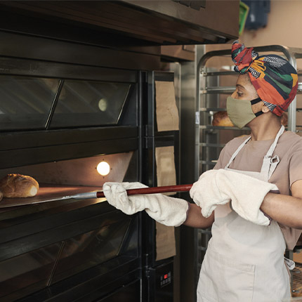 Oven Gloves with Fingers