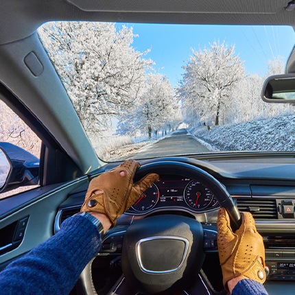 Tan Leather Driving Gloves