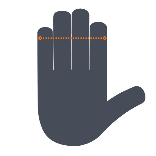 finger width measurement guide