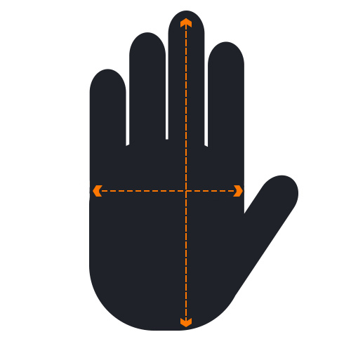 safety gloves sizing info