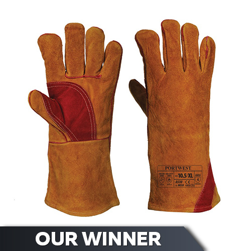 Premium Welding Wood Log Burner Fire Pit • Heat Resistant Leather Gloves #HA2 