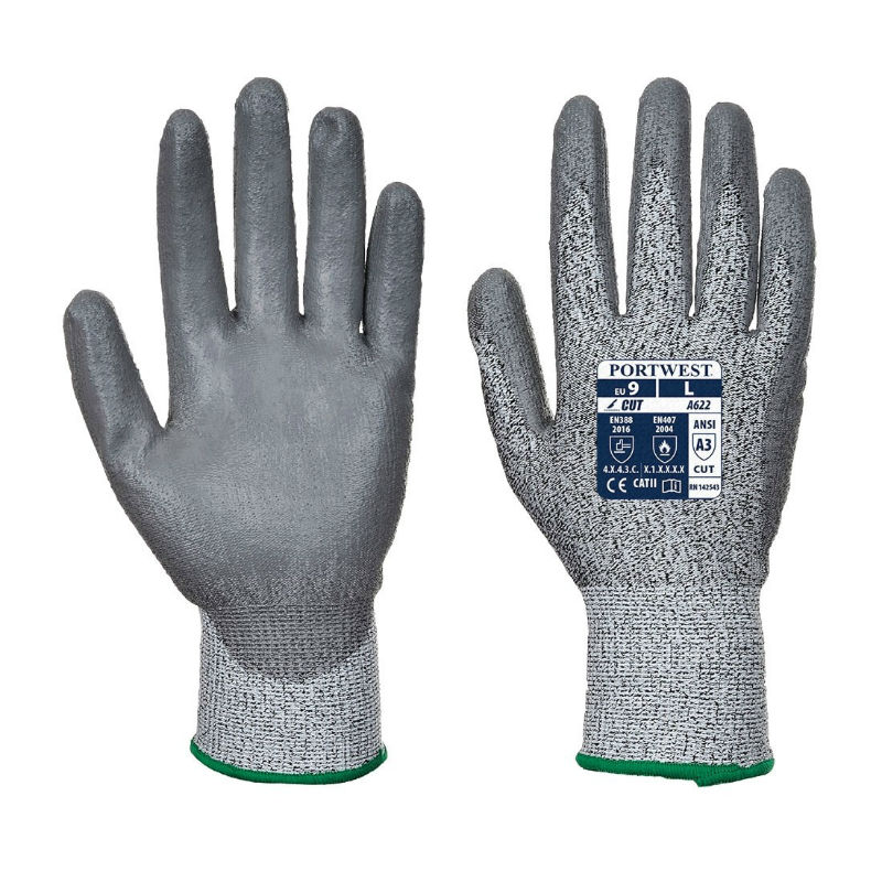 Portwest Cut-Resistant PU-Coated Handling Gloves A622G7 Portwest Cut-Resistant PU-Coated Handling Gloves A622G7