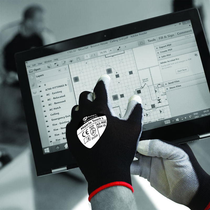 Polyco Matrix Touch 1 Touchscreen Gloves