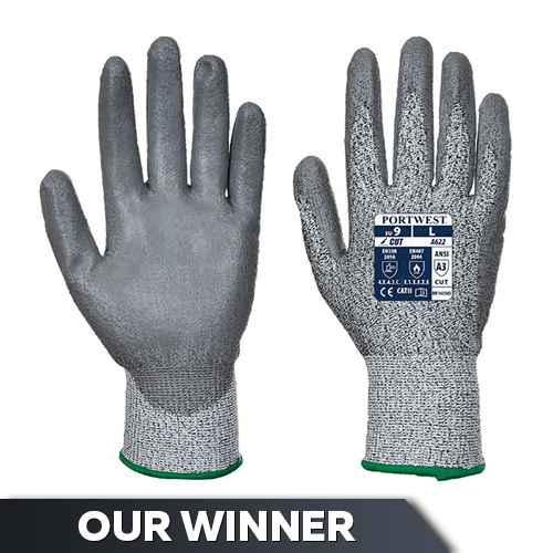 Portwest Cut-Resistant PU-Coated Handling Gloves A622G7