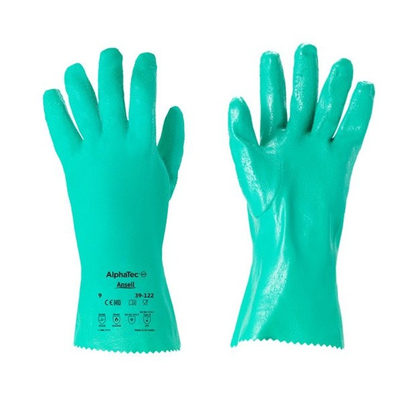 Ansell AlphaTec 39-124 13.8'' Nitrile Chemical-Resistant Gloves