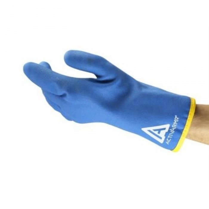 Ansell ActivArmr 97-681 Blue Nylon Waterproof Gloves