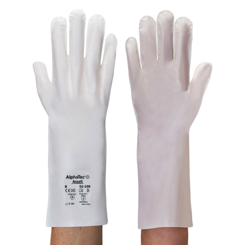 Ansell 02-100 Barrier Five-Layer Ergonomic Chemical-Resistant Gloves