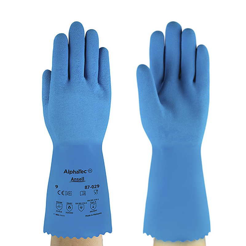 Ansell AlphaTec 87-029 Polyamide Chemical Gauntlets