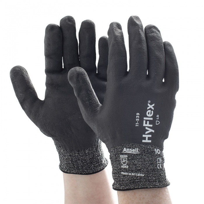 Ansell HyFlex 11-539 Fully Dipped Grip Work Gloves