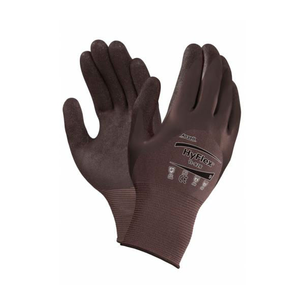 Ansell HyFlex 11-926 Double Nitrile-Coated Oil Resistant Gloves