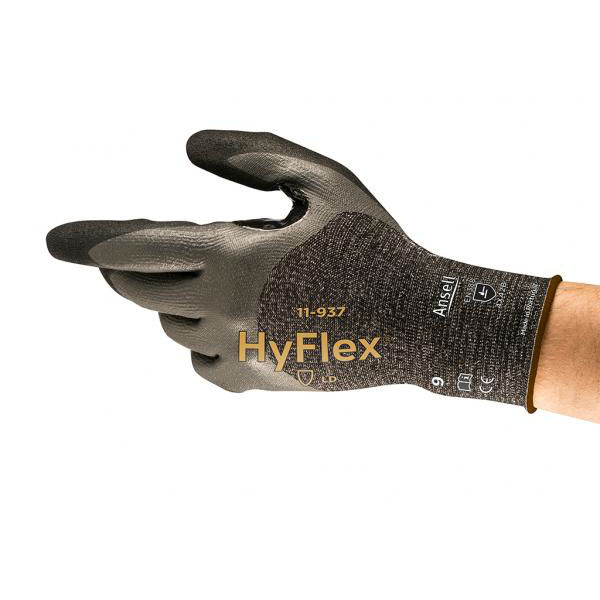 Ansell HyFlex 11-937 Oil-Repellent Lightweight Gloves