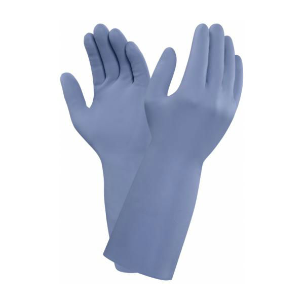 Ansell VersaTouch 37-520 Flock-Lined Nitrile Gauntlet Gloves