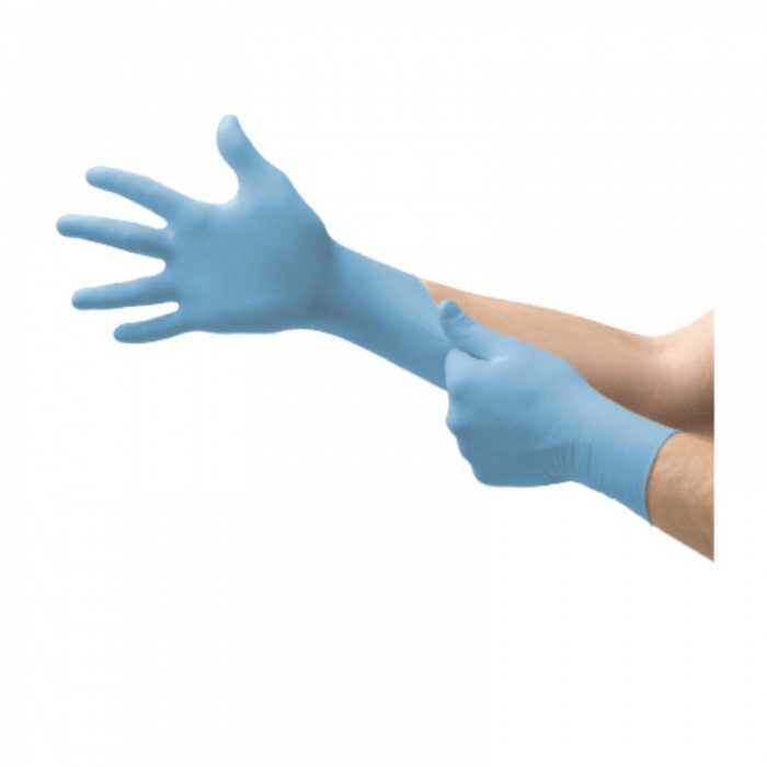 Ansell VersaTouch 92-210 Blue Virus-Resistant Catering Gloves