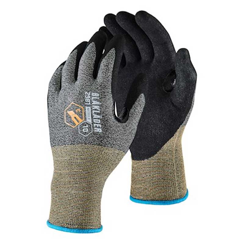 Blaklader Workwear Cut Protection Level C Nitrile Coated Gloves 2981 (Black)