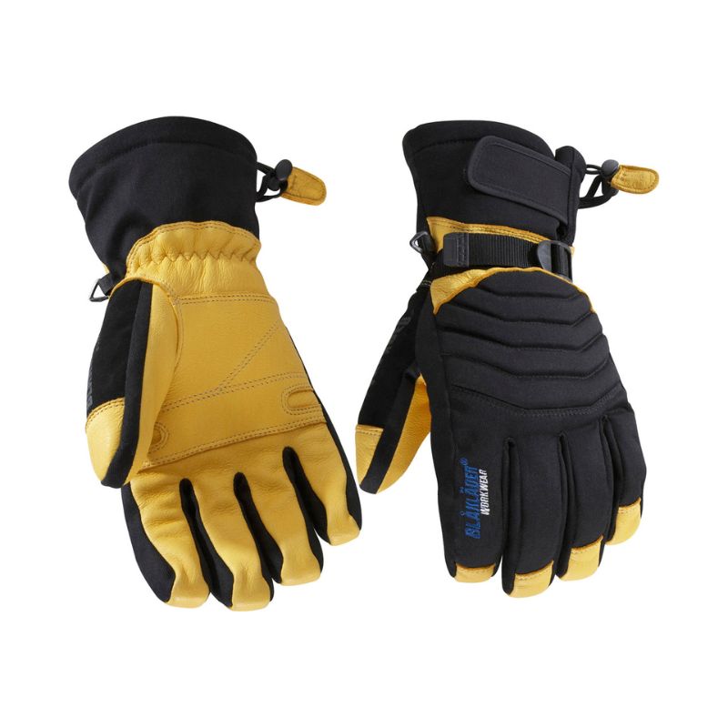 Blaklader Workwear 2238 Impact-Resistant Winter Work Gloves (Black/Hi-Vis Yellow)