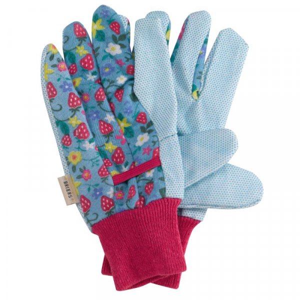 BRIERS SEEDLING BLUE PROTECTIVE GARDENING GLOVES SIZE LARGE B0195 