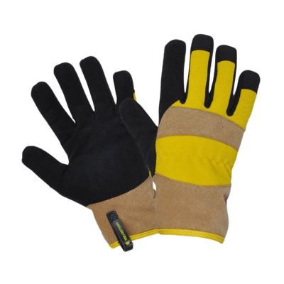 ClipGlove Premium Rigger Men's Faux Suede Outdoor Work Gloves