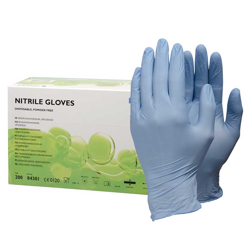 Ejendals Tegera 84301 Disposable Nitrile Gloves