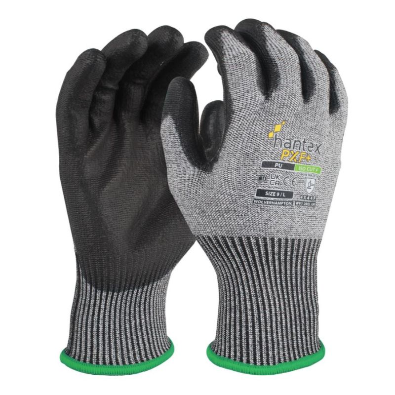 Hantex PXF+ PU-Coated Level F Cut-Resistant Gloves