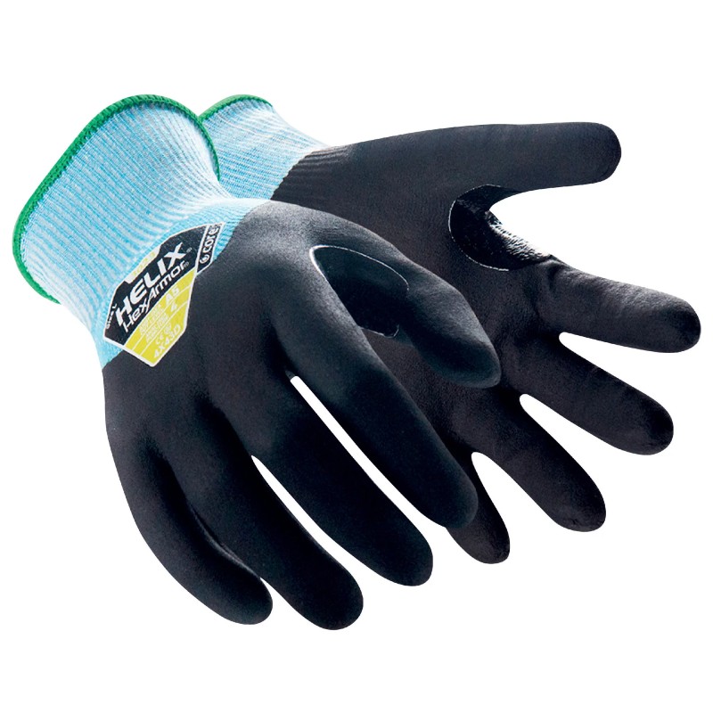 HexArmor Helix 3023 Cut- and Heat-Resistant Nitrile Safety Gloves