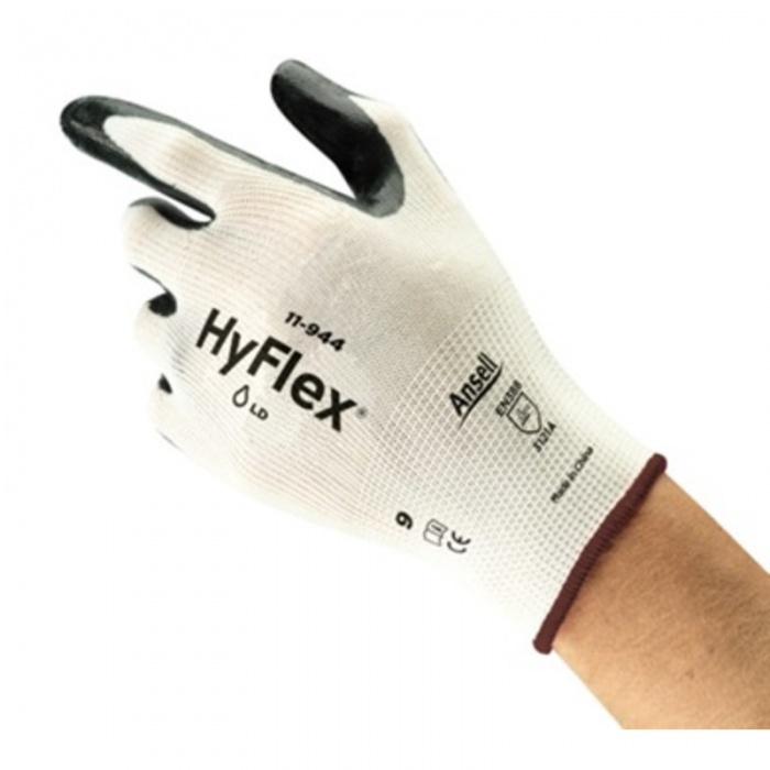 Ansell HyFlex 11-944 Nitrile Palm Nylon Gloves