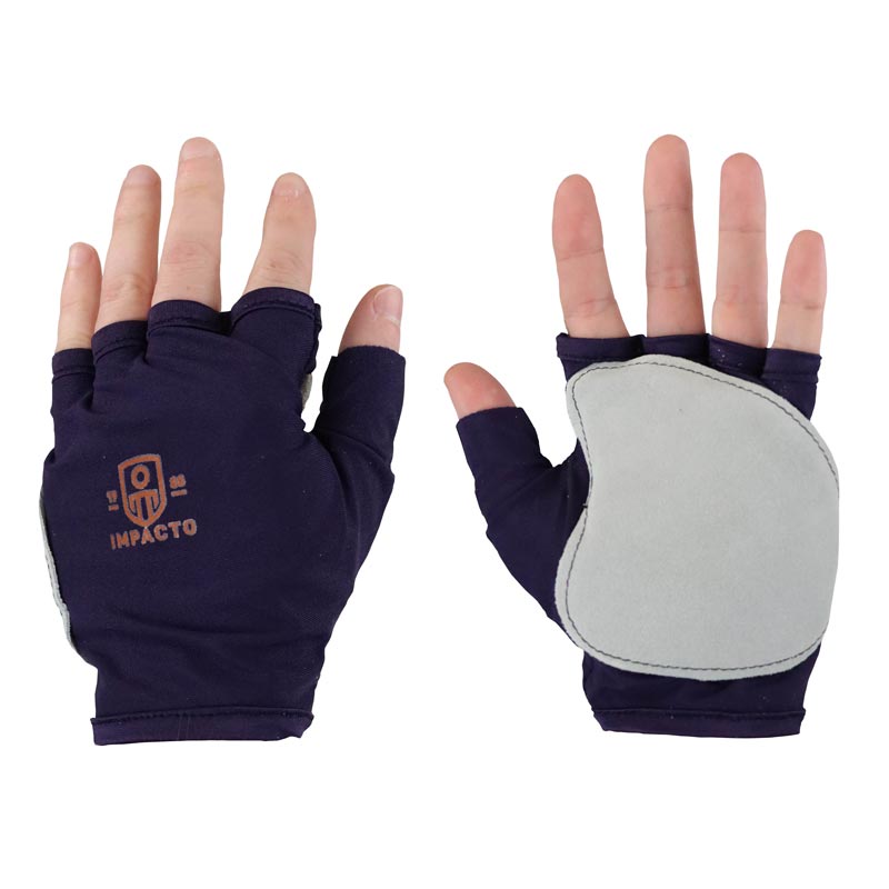 Impacto 501-10 Original Half-Finger Suede Anti-Vibration Gloves