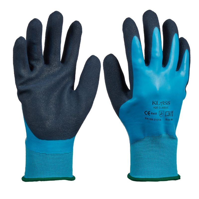 KLASS H2O Grip Waterproof Gloves (Blue)
